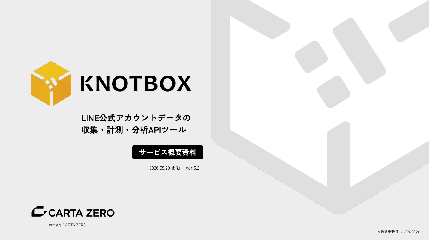 【サービス資料】KNOTBOX