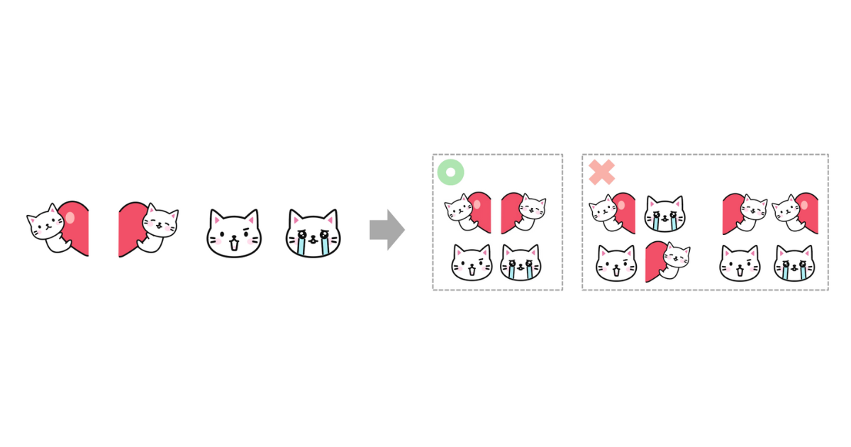 LINEプロモーション絵文字　繋ぎ表現