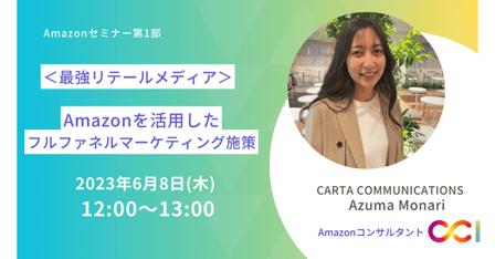 【アーカイブ動画】Amazonセミナー第1部＜最強リテールメディア＞Amazonを活用したフルファネルマーケティング施策