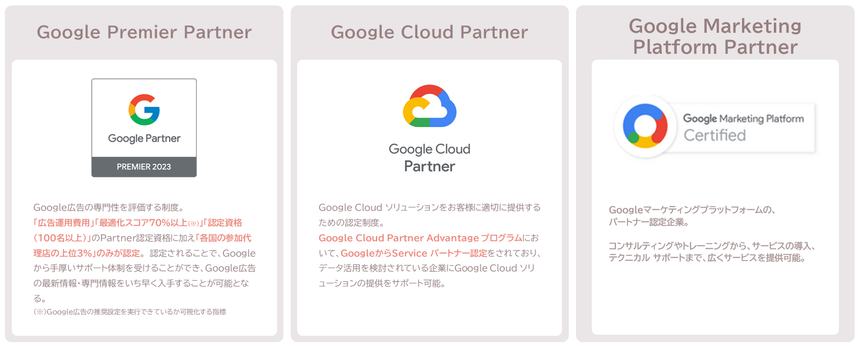 cci Googleパートナー認定